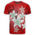 Hawaiian Plumeria Polynesian T Shirt Red AH - Polynesian Pride