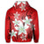 Hawaiian Plumeria Polynesian Zip Hoodie Red - Polynesian Pride