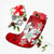 Hawaiian Plumeria Polynesian Christmas Stocking - Red - AH - Polynesian Pride