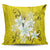 Hawaiian Plumeria Polynesian Pillow Covers - Yellow - AH Pillow Covers Black - Polynesian Pride