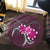 Hawaiian Plumeria Polynesian Pink Round Carpet - AH - Polynesian Pride