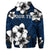 Custom Hawaiian Plumeria Tribal Polynesian Hoodie Blue - Polynesian Pride