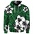 Custom Hawaiian Plumeria Tribal Polynesian Hoodie Green - Polynesian Pride