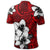 Hawaiian Plumeria Tribal Polynesian Polo Shirt Red - Polynesian Pride