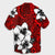 Hawaiian Plumeria Tribal Polynesian Hawaiian Shirt Red AH - Polynesian Pride