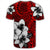 Hawaiian Plumeria Tribal Polynesian T Shirt Red AH - Polynesian Pride