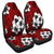 Hawaiian Plumeria Tribal Polynesian Car Seat Covers Red AH Universal Fit Black - Polynesian Pride