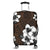 Hawaiian Plumeria Tribe Brown Polynesian Luggage Covers AH Black - Polynesian Pride