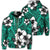 Hawaiian Plumeria Tribe Turquoise Polynesian Zip Hoodie Unisex Art - Polynesian Pride