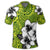 Hawaiian Plumeria Tribe Yellow Green Polynesian Polo Shirt - Polynesian Pride