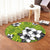 Hawaiian Plumeria Tribe Yellow Green Polynesian Round Carpet AH - Polynesian Pride