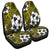 Hawaiian Plumeria Tribe Yellow Polynesian Car Seat Covers AH Universal Fit Black - Polynesian Pride