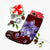 Hawaiian Plumeria Violet Polynesian Red Christmas Stocking - AH - Polynesian Pride