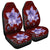 Hawaiian Plumeria Violet Polynesian Red Car Seat Covers - AH Universal Fit Black - Polynesian Pride