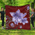 Hawaiian Plumeria Violet Polynesian Red Premium Quilts - AH Black - Polynesian Pride