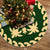 Hawaiian Quilt Pattern Coconut Lovely Tree Skirt - Green Beige - AH 85x85 cm Green Tree Skirt - Polynesian Pride