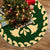 Hawaiian Quilt Pattern Flower Pretty Tree Skirt - Green Beige - AH 85x85 cm Green Tree Skirt - Polynesian Pride