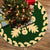 Hawaiian Quilt Pattern Guitar And Flora Tree Skirt - Green Beige - AH 85x85 cm Green Tree Skirt - Polynesian Pride