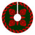 Hawaiian Quilt Pattern Palm Tree And Pineapple New Tree Skirt - Red Green - AH - Polynesian Pride