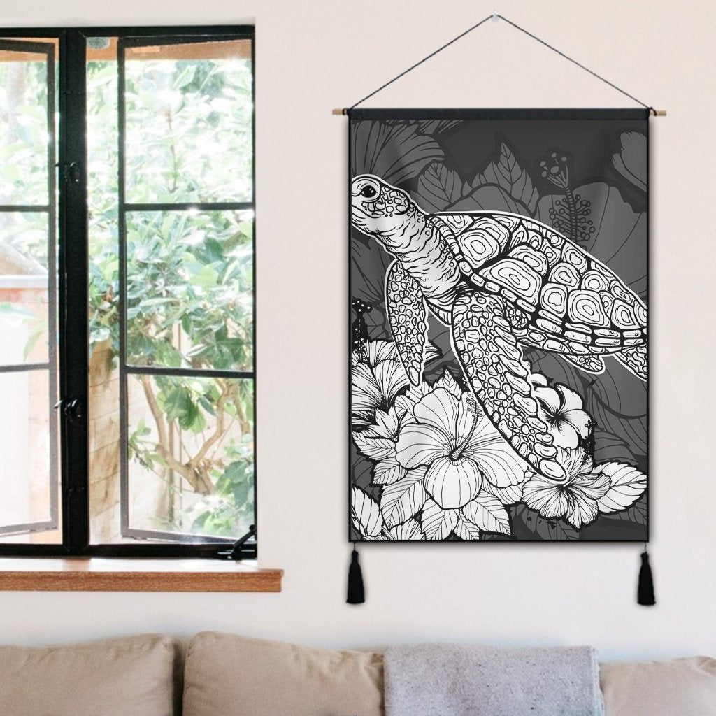 Hawaiian Sample Turtle Plumeria Hanging Poster - AH - Polynesian Pride