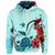 Custom Hawaiian Sea Turtle Hibiscus Brilliant Polynesian Hoodie - Polynesian Pride