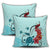 Hawaiian Sea Turtle Hibiscus Brilliant Polynesian Pillow Covers - AH - Polynesian Pride