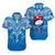 Samoa Rugby Matching Dress and Hawaiian Shirt Toa Samoa Blue Style LT2 - Polynesian Pride