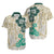 Polynesian Masi Tapa Green Hibiscus Dress and Hawaiian Shirt LT9 - Polynesian Pride