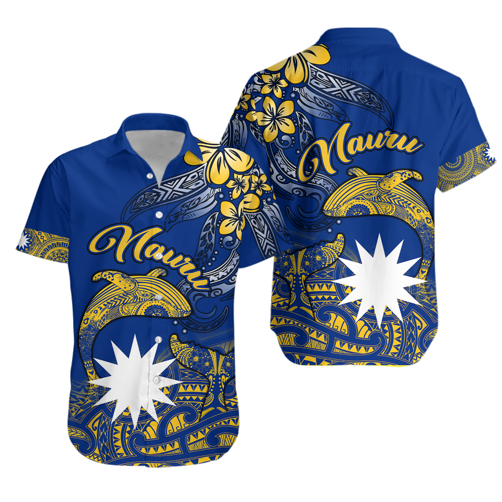 Nauru Independence - The Way Of Water Hawaiian Shirt - LT2 Unisex BLUE - Polynesian Pride