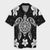 Hawaiian Silver Turtle Plumeria Hawaiian Shirt AH Unisex Black - Polynesian Pride