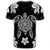 Hawaiian Silver Turtle Plumeria T Shirt AH - Polynesian Pride