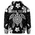 Custom Hawaiian Silver Turtle Plumeria Hoodie - Polynesian Pride