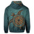 Hawaiian Skillful Turtle Polynesian Zip Hoodie - Polynesian Pride