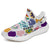 Hawaiian Sneakers YZ Parrot Toucans Hummingbird Flamingo Tropical Leaves White - Polynesian Pride