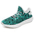 Hawaiian Sneakers YZ Polynesian Kakau Turtle Turquoise AH White - Polynesian Pride