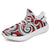 Hawaiian Sneakers YZ Polynesian Maori Ethnic Ornament Red AH White - Polynesian Pride