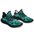 Hawaiian Sneakers YZ Polynesian Turtle Palm And Sea Pebbles Turquoise AH Black - Polynesian Pride