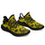 Hawaiian Sneakers YZ Polynesian Turtle Palm And Sea Pebbles Yellow AH Black - Polynesian Pride