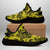 Hawaiian Sneakers YZ Polynesian Turtle Palm And Sea Pebbles Yellow AH - Polynesian Pride