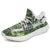 Hawaiian Sneakers YZ Summer Plumerias Flowers Palm Tree Monstera Leaves White - Polynesian Pride