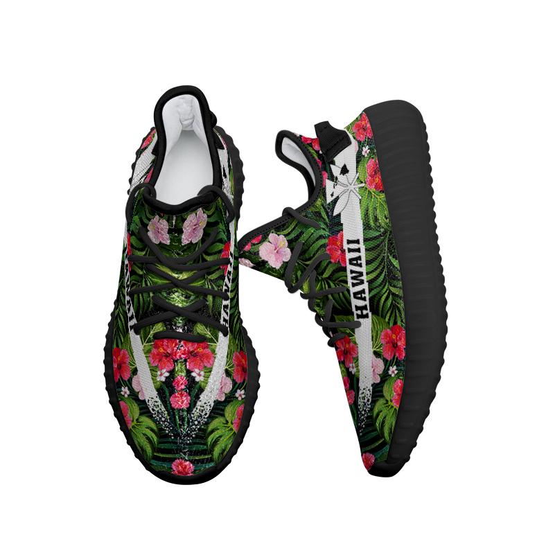 Hawaiian Sneakers YZ Tropical Flower - Polynesian Pride
