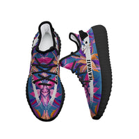 Hawaiian Sneakers YZ Tropical Flowers Pink - Polynesian Pride