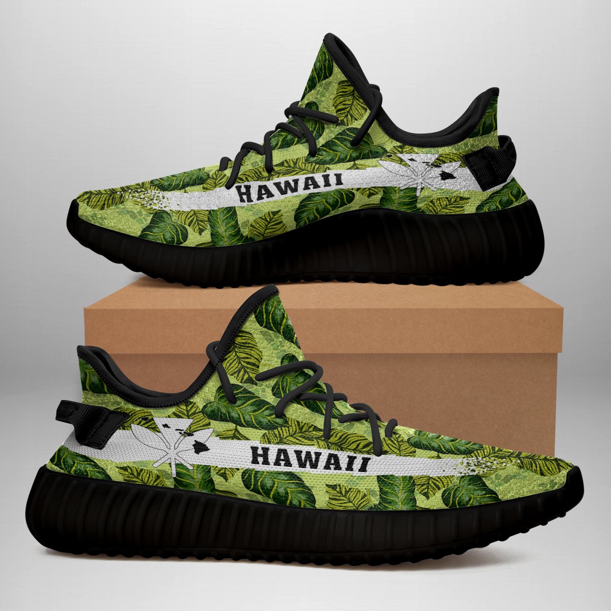 Hawaiian Sneakers YZ Tropical Green - Polynesian Pride