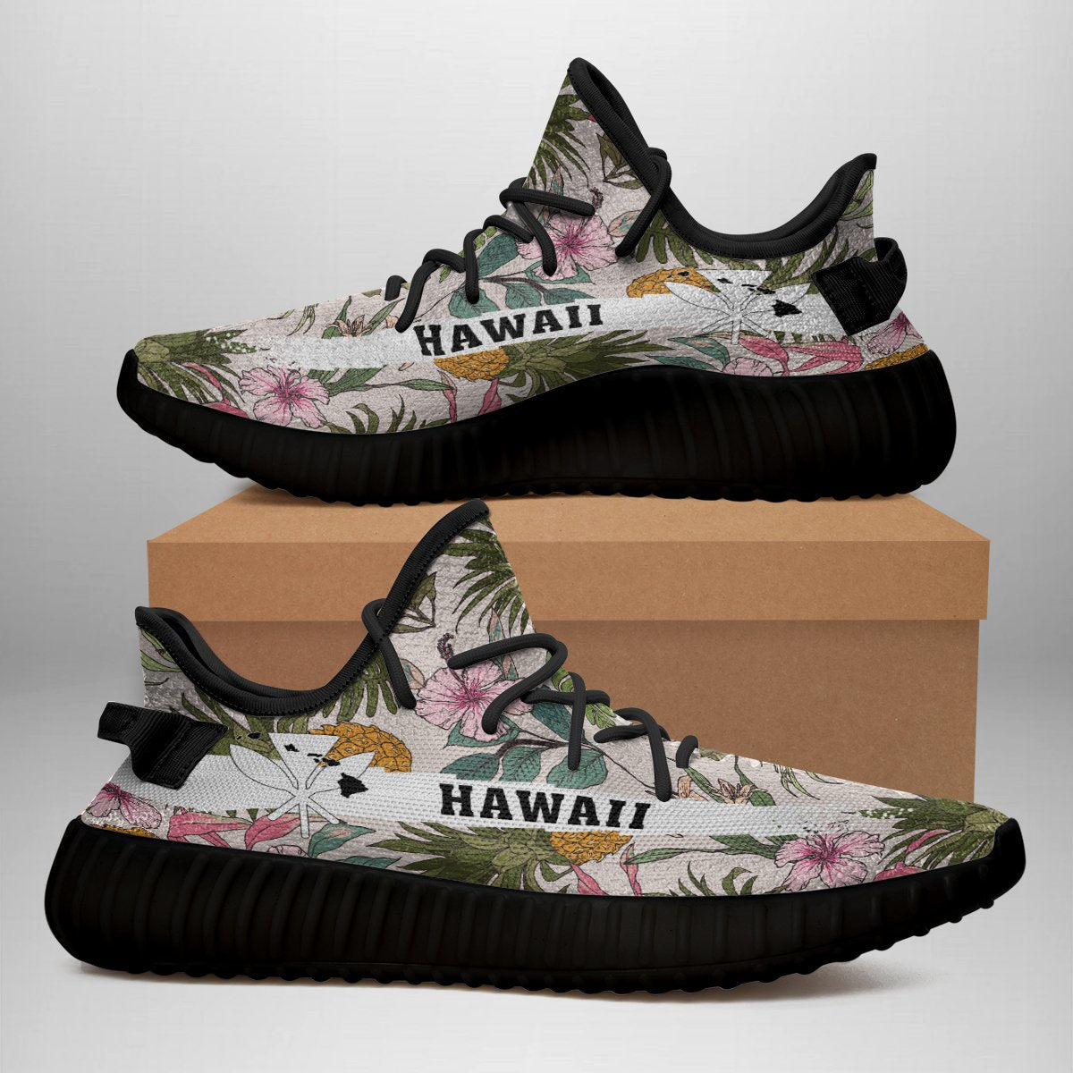 Hawaiian Sneakers YZ Tropical Pineaapple - Polynesian Pride