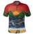 Hawaiian Sunset Ocean Turtle Polo Shirt - Polynesian Pride