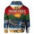 Custom Hawaiian Sunset Ocean Turtle Hoodie - Polynesian Pride