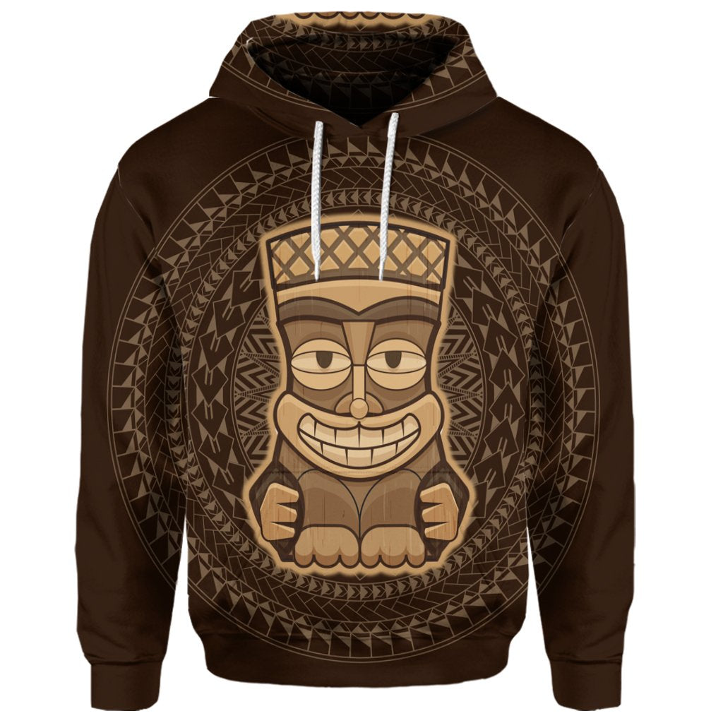 Custom Hawaiian Tiki Hoodie - Polynesian Pride