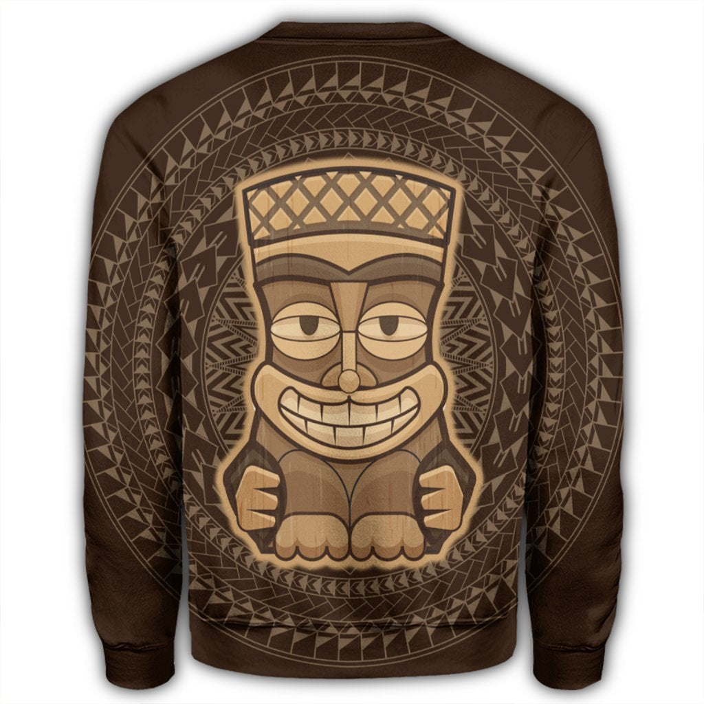 Hawaiian Tiki Sweatshirt AH - Polynesian Pride