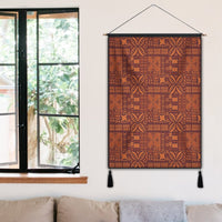 Hawaiian Traditional Aboriginal Pattern Polynesian Hanging Poster - AH - Polynesian Pride