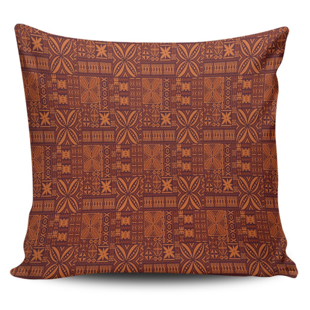 Hawaiian Traditional Aboriginal Pattern Polynesian Pillow Covers - AH Pillow Covers Black - Polynesian Pride